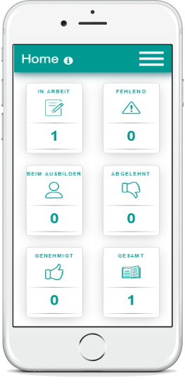 Mit unserer Berichtsheft-App kann der Ausbildungsnachweis online erbracht werden