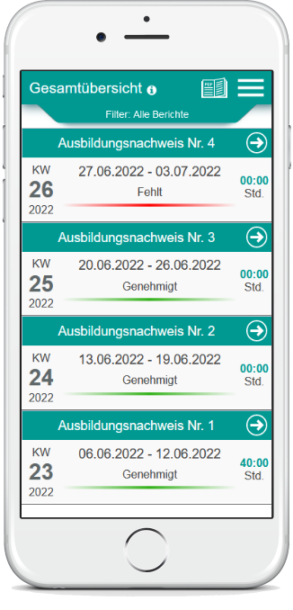 Azubiheft-App: Das moderne Online-Berichtsheft